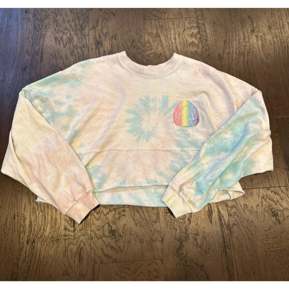 Disney Womens Aulani Aloha Hawaii Cropped Tie Dye Spirit Jersey Size s Mickey